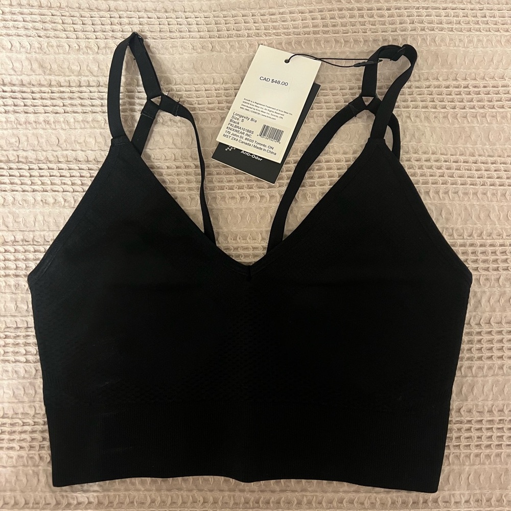 Knix Black Women's Sports Bra NWT